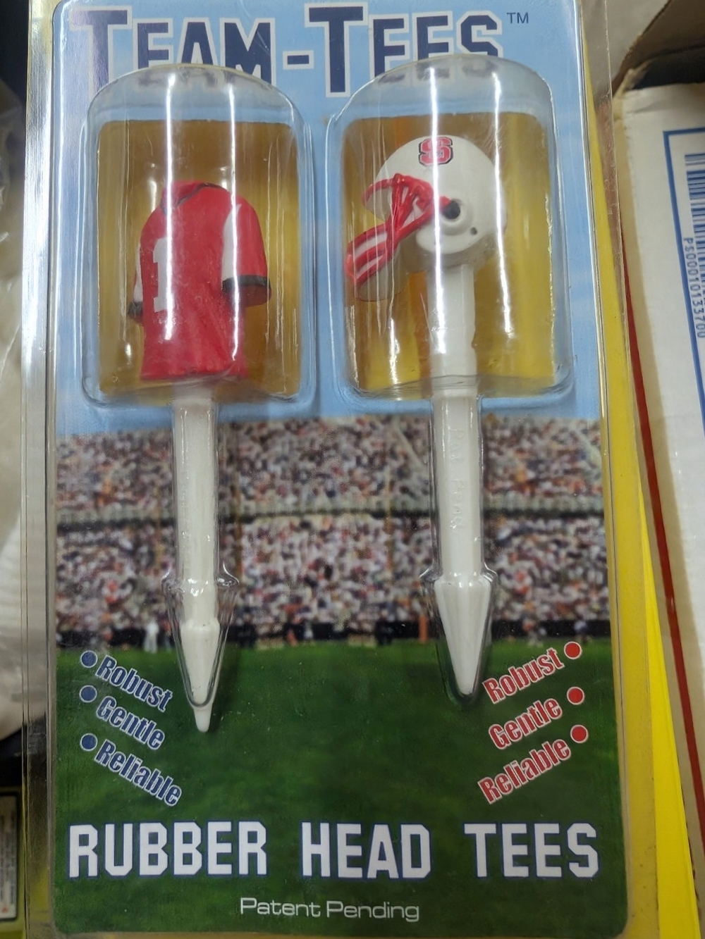Rubber Head Golf Tees – Red & White